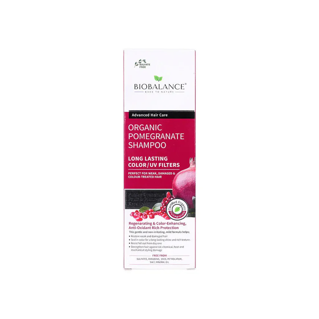 Biobalance  Organic Pomegranate Shampoo 330Ml - Tadawie | Premium Skincare & Healthcare in Kuwait