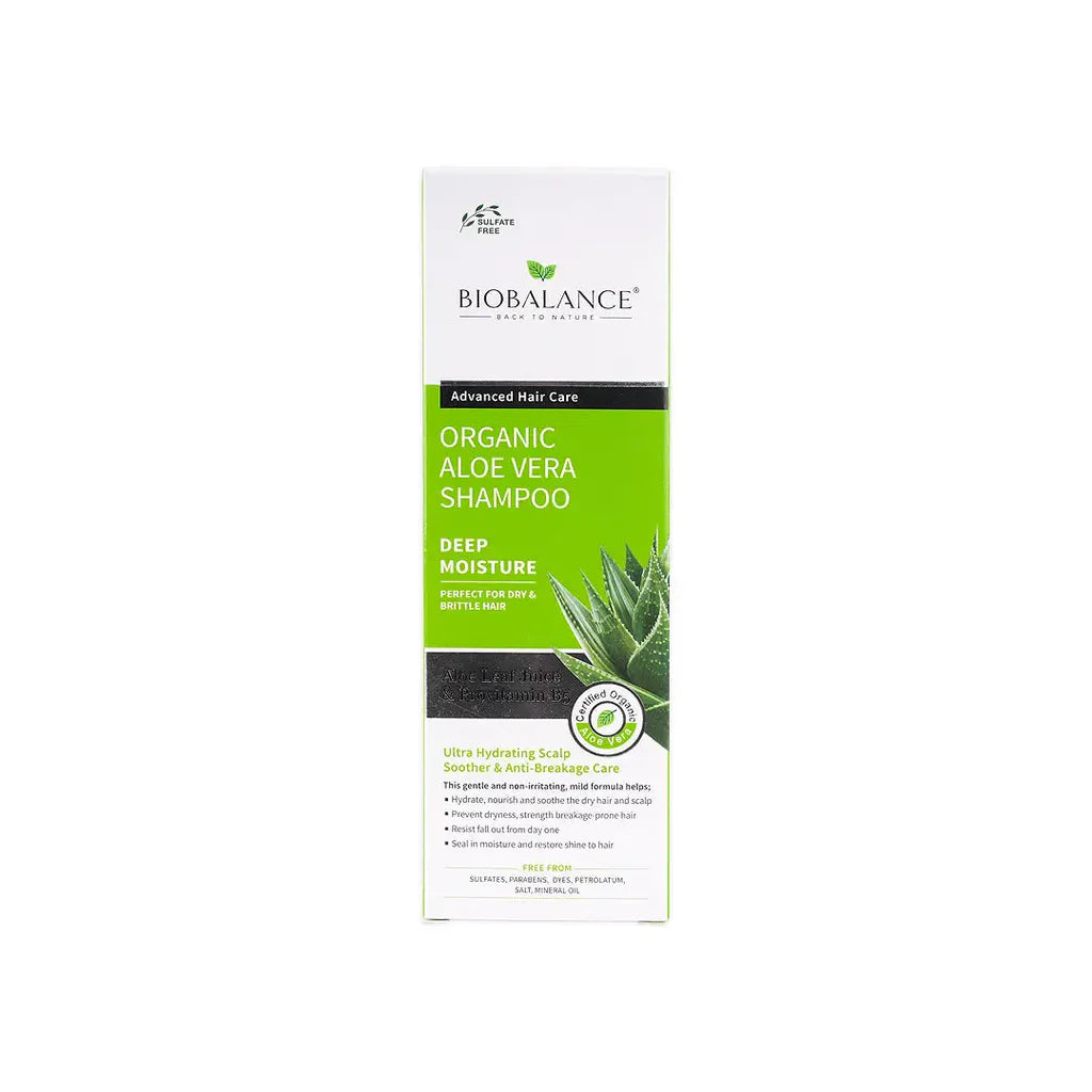 Biobalance  Organic Aloe Vera Shampoo 330Ml - Tadawie | Premium Skincare & Healthcare in Kuwait
