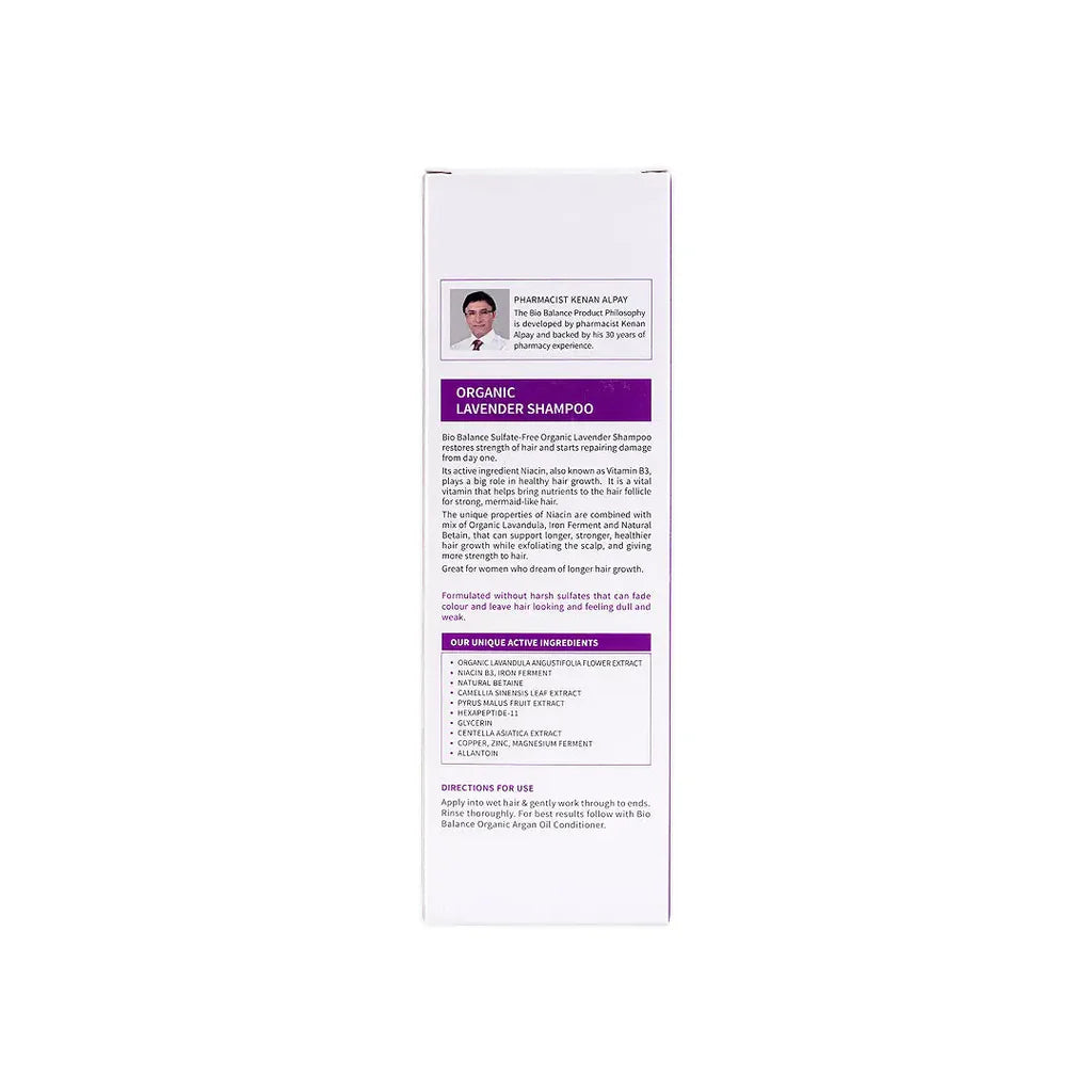 Biobalance  Organic Lavender Shampoo 330Ml - Tadawie | Premium Skincare & Healthcare in Kuwait