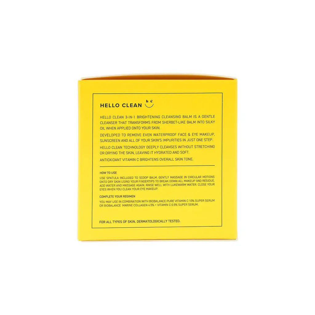 Biobalance  Hello Clean Brightening Cleansing Balm 100ml - Tadawie | Premium Skincare & Healthcare in Kuwait