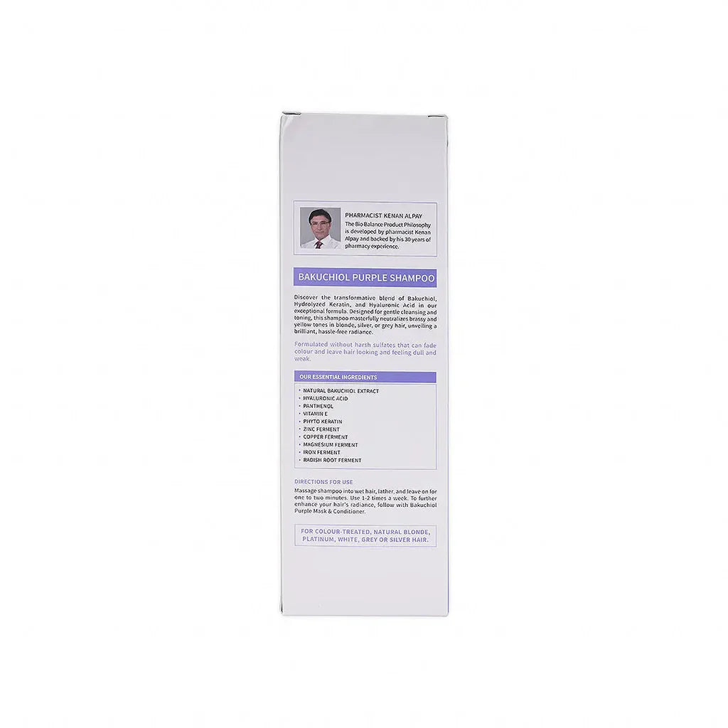 Biobalance  Bakuchiol Purple Shampoo 330ml - Tadawie | Premium Skincare & Healthcare in Kuwait