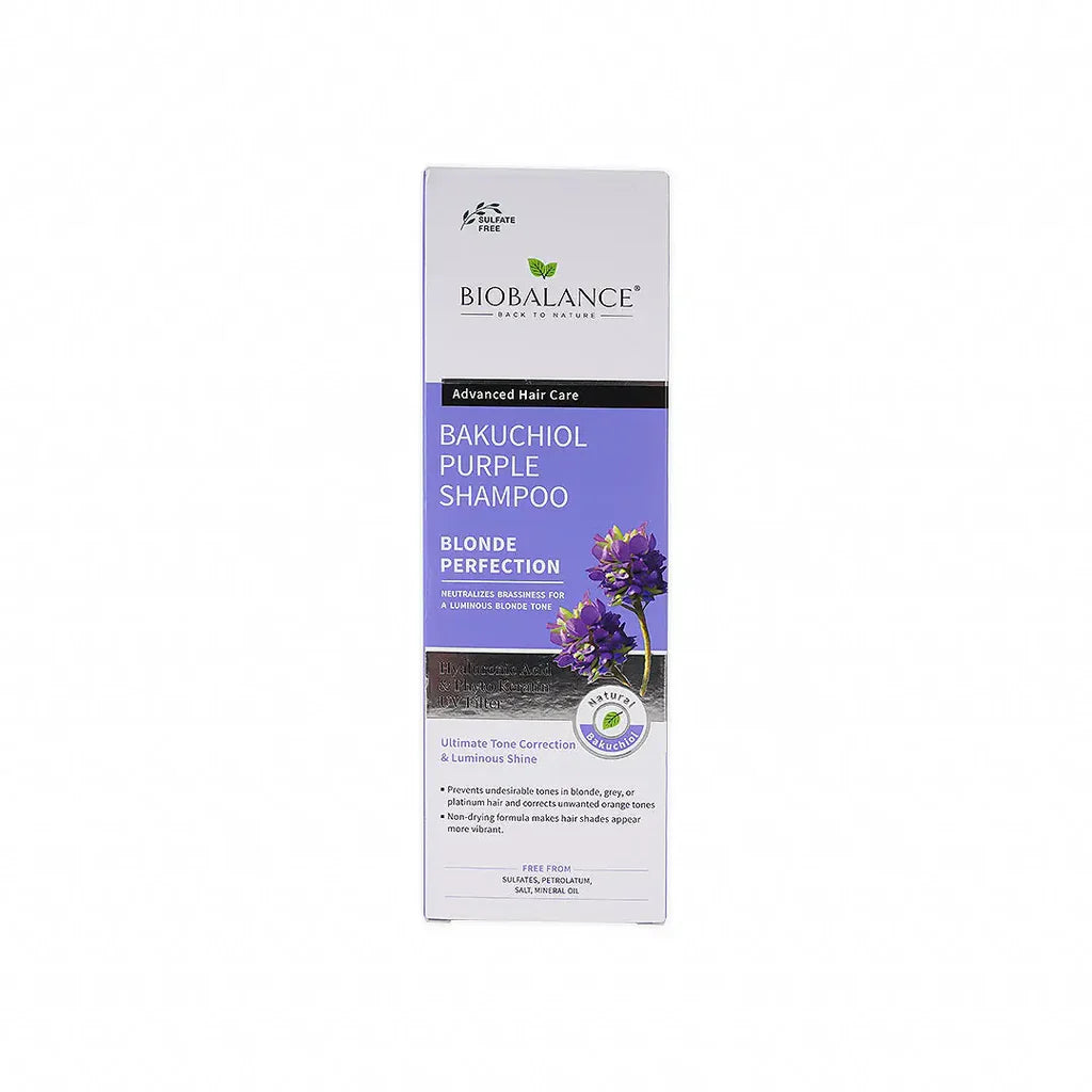 Biobalance  Bakuchiol Purple Shampoo 330ml - Tadawie | Premium Skincare & Healthcare in Kuwait