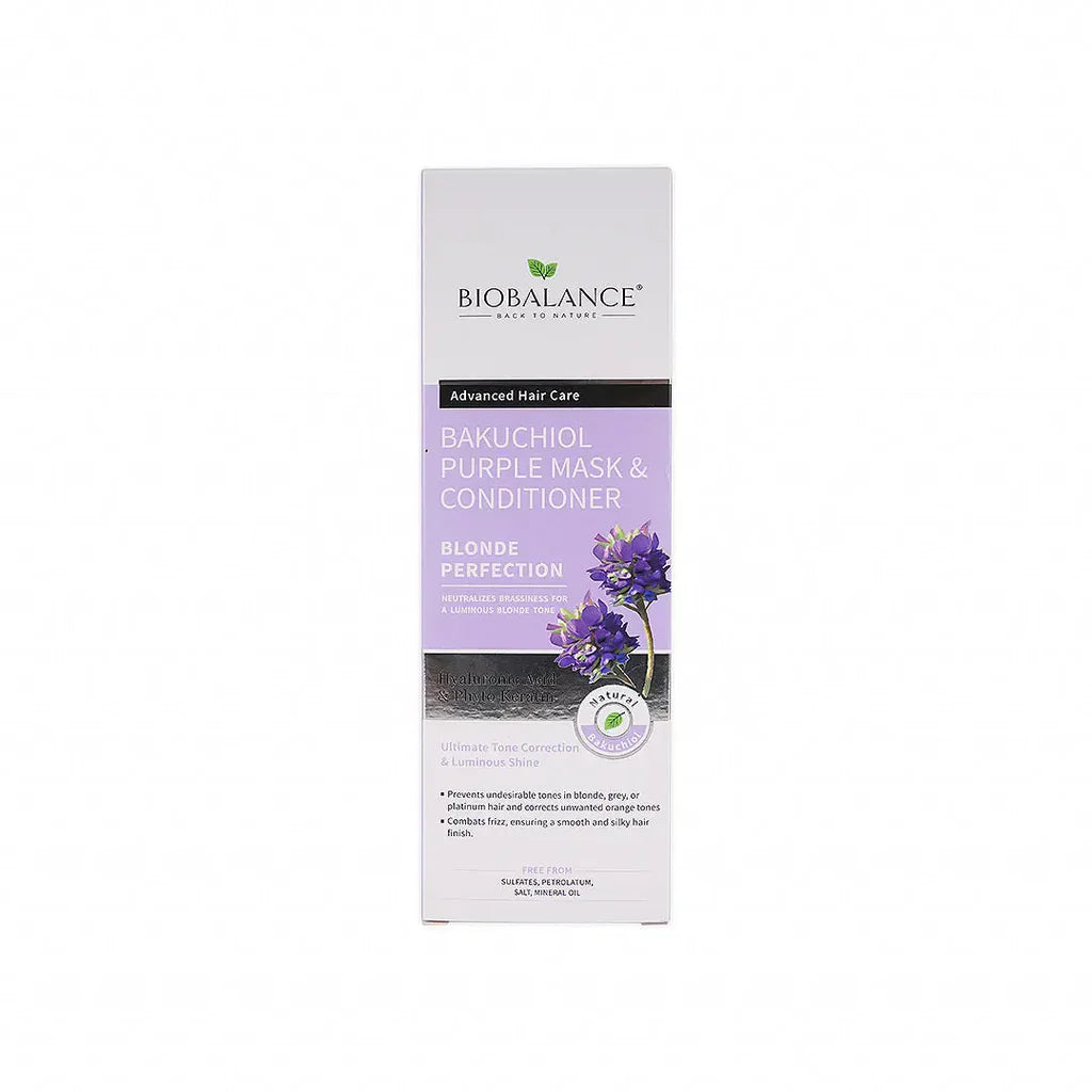 Biobalance  Bakuchiol Purple Mask & Conditioner 330ml - Tadawie | Premium Skincare & Healthcare in Kuwait